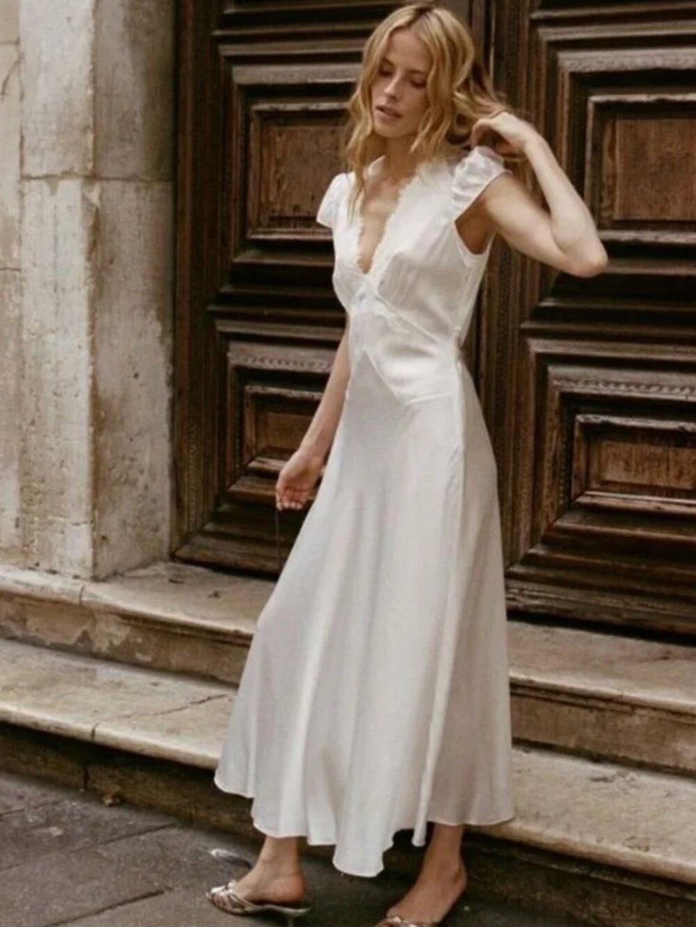 Doen Coraline Dress in Salt (Medium) NWT